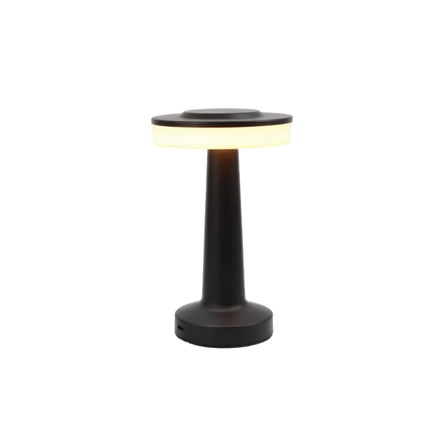 Lampe de table Darro – métal rechargeable, 3 températures – Lumsky