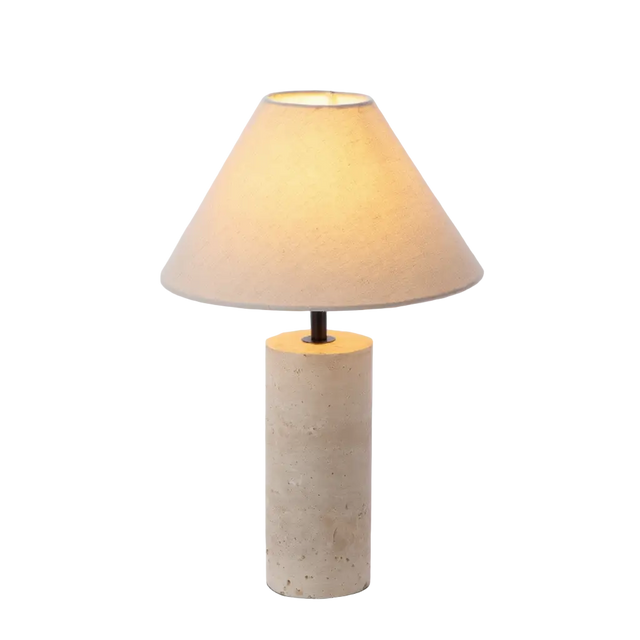 Lampe de table Estia – socle marbre, commande tactile – Lumsky