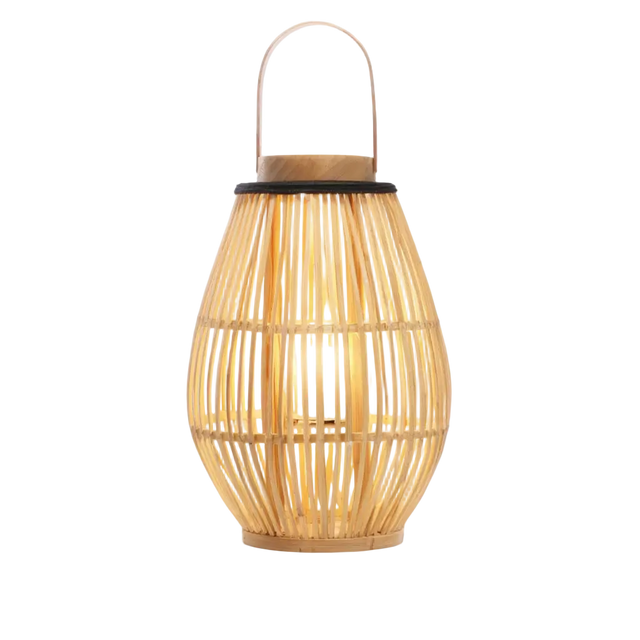 Lampadaire Bamba – bambou naturel, éclairage chaleureux – Lumsky