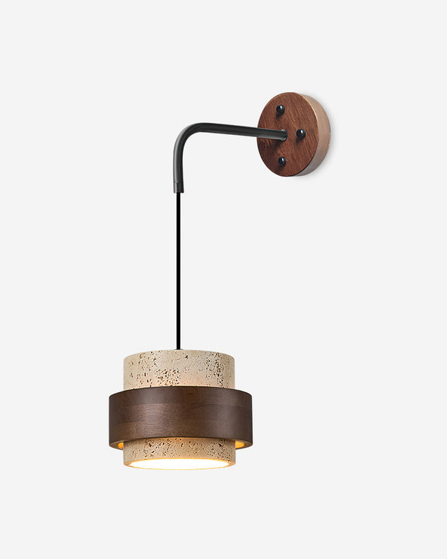 Applique murale Ralar – travertin naturel – Lumsky
