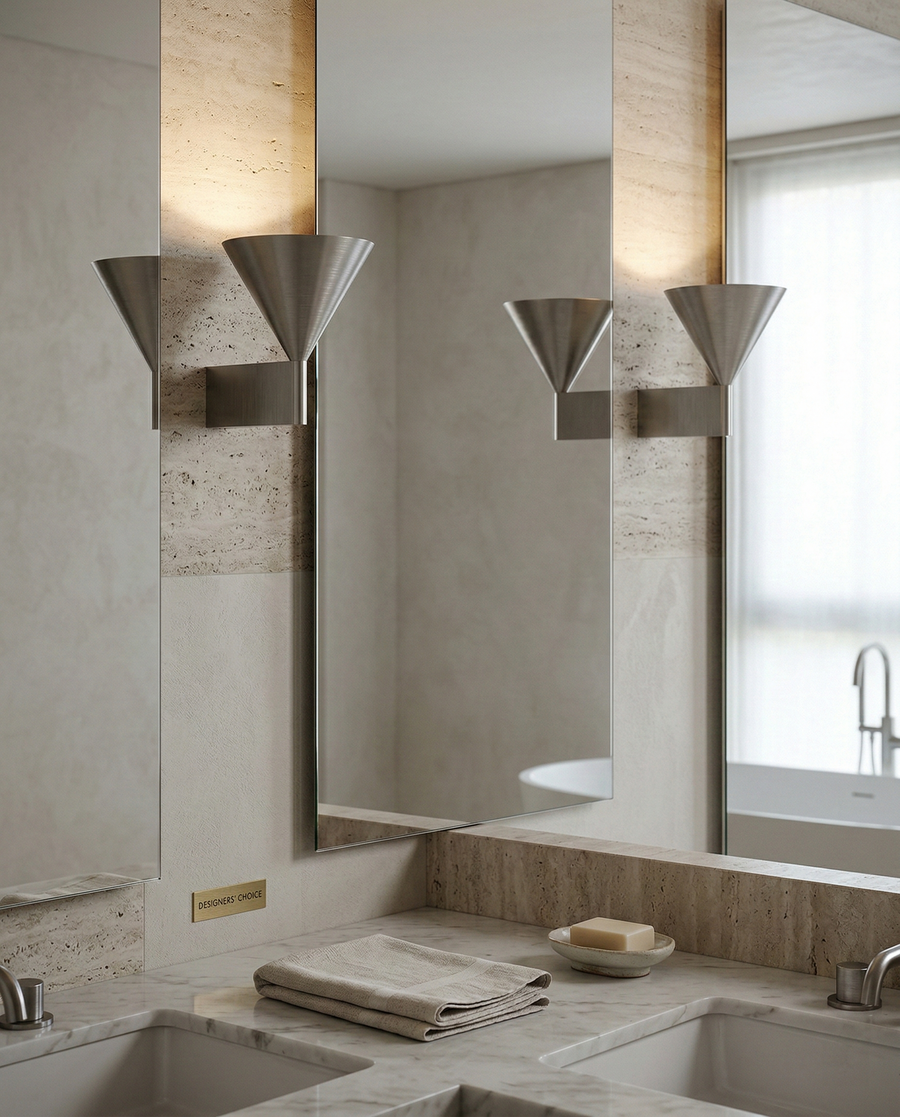 Applique murale Itagu – aluminium massif brossé – Lumsky