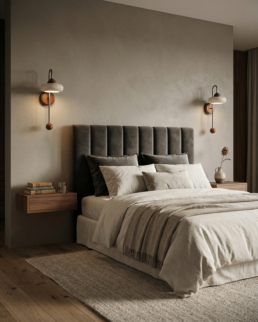 Applique murale Tupos – travertin naturel – Lumsky