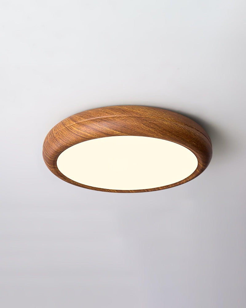 Plafonnier Elopi – métal finition grain de noyer – Lumsky