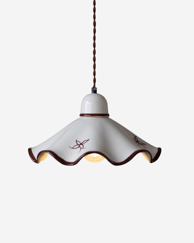 Suspension Futad – céramique d'art et métal doré – Lumsky