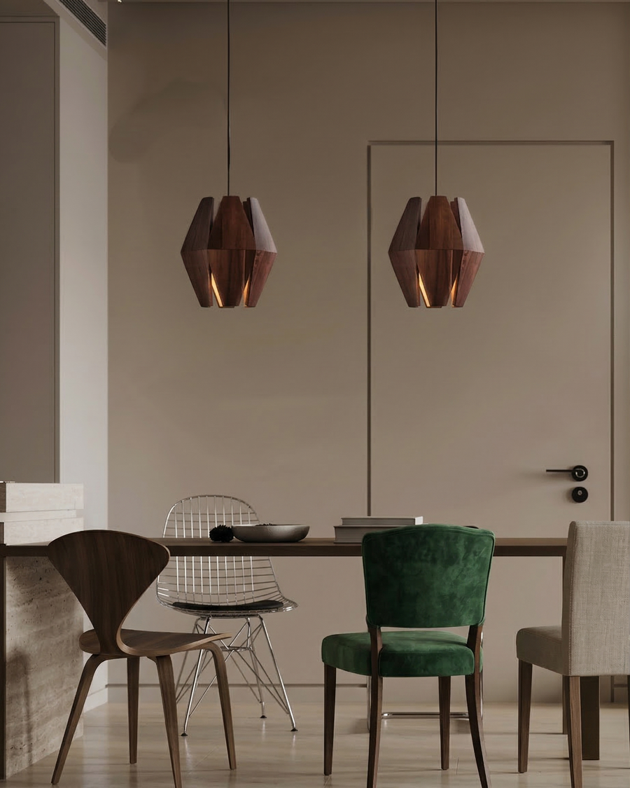 Suspension Ucaro – bois naturel – Lumsky