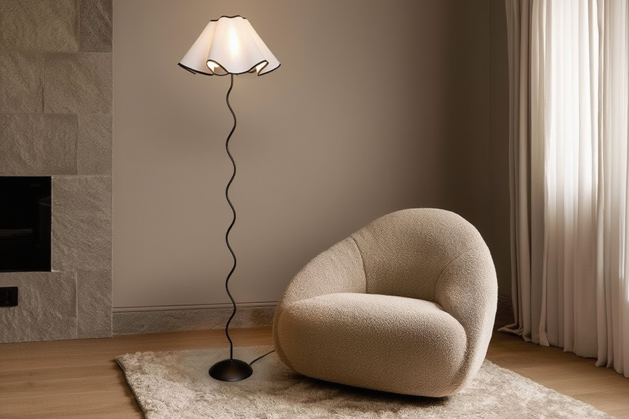 Lampadaire Liora – LED éclairage salon – Lumsky