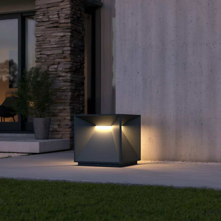 Borne extérieure Eclia – solaire LED – Lumsky
