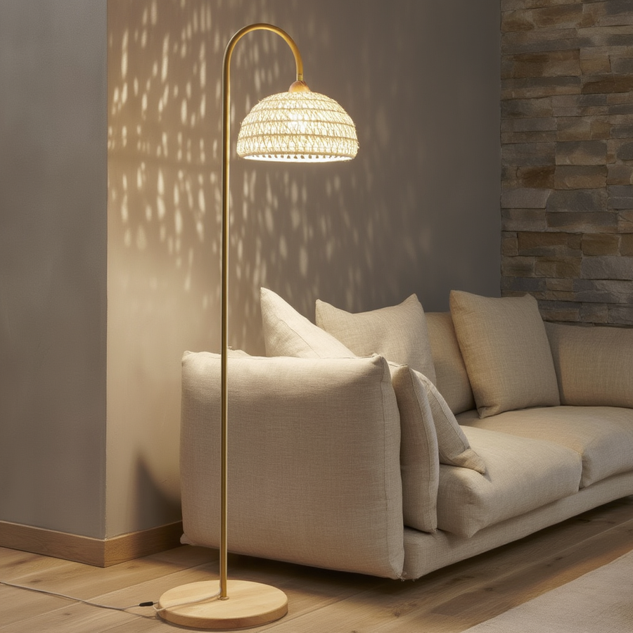 Lampadaire Tindra – LED, style minimaliste – Lumsky