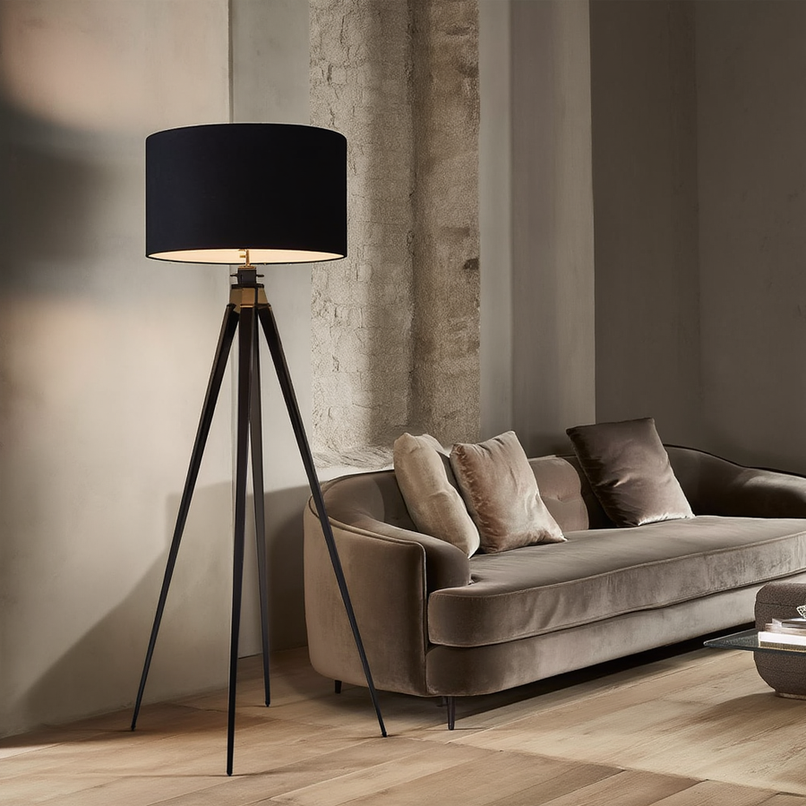 Lampadaire Sava – LED, silhouette affirmée – Lumsky