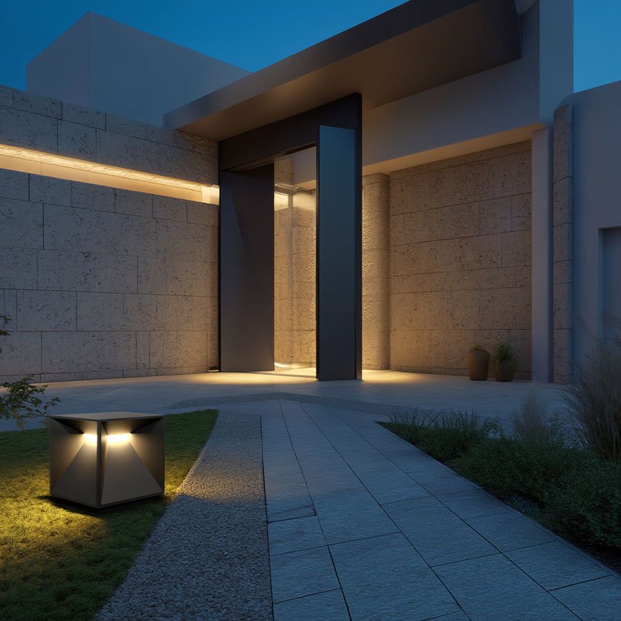 Borne extérieure Eclia – solaire LED – Lumsky