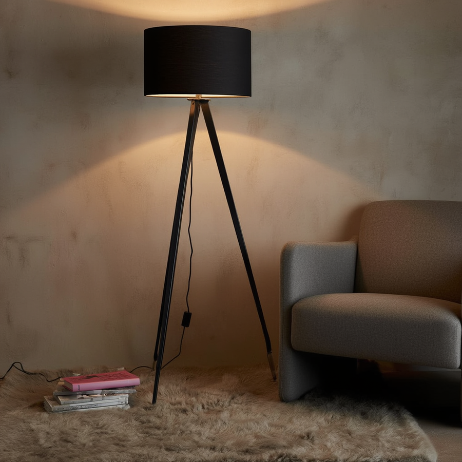 Lampadaire Sava – LED, silhouette affirmée – Lumsky