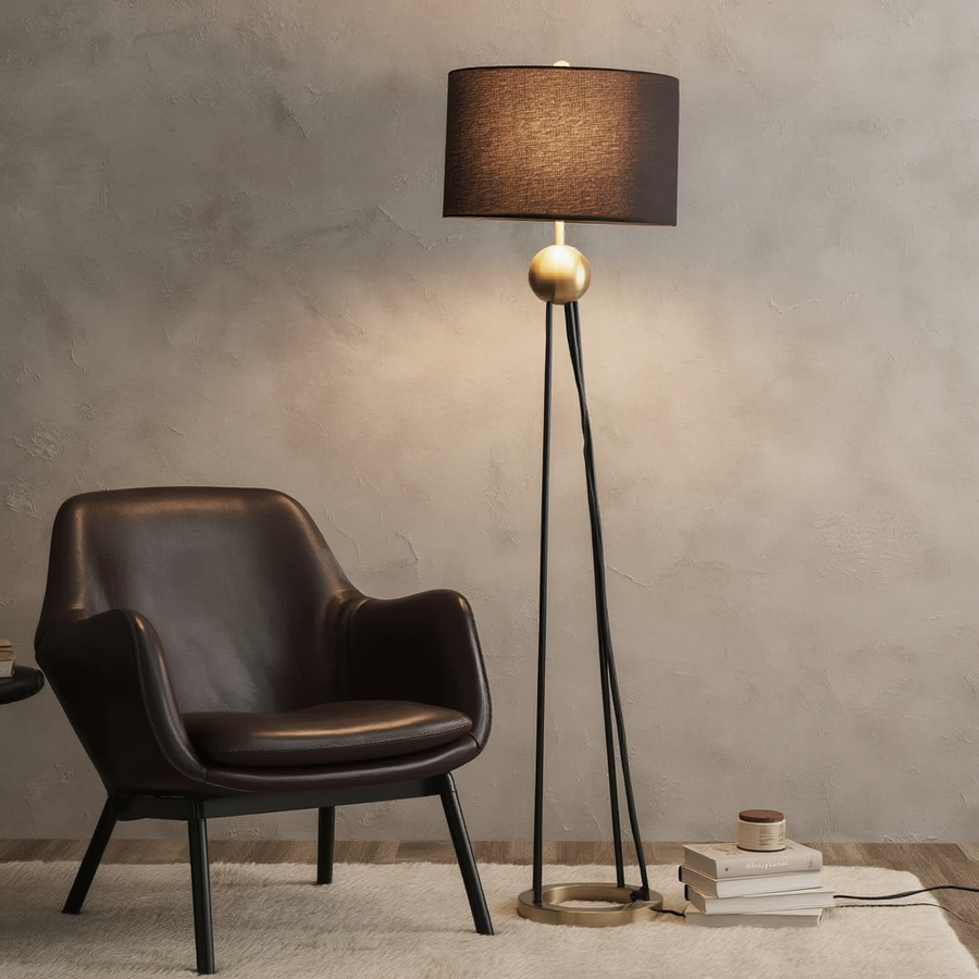 Lampadaire Pola – LED, style intemporel – Lumsky