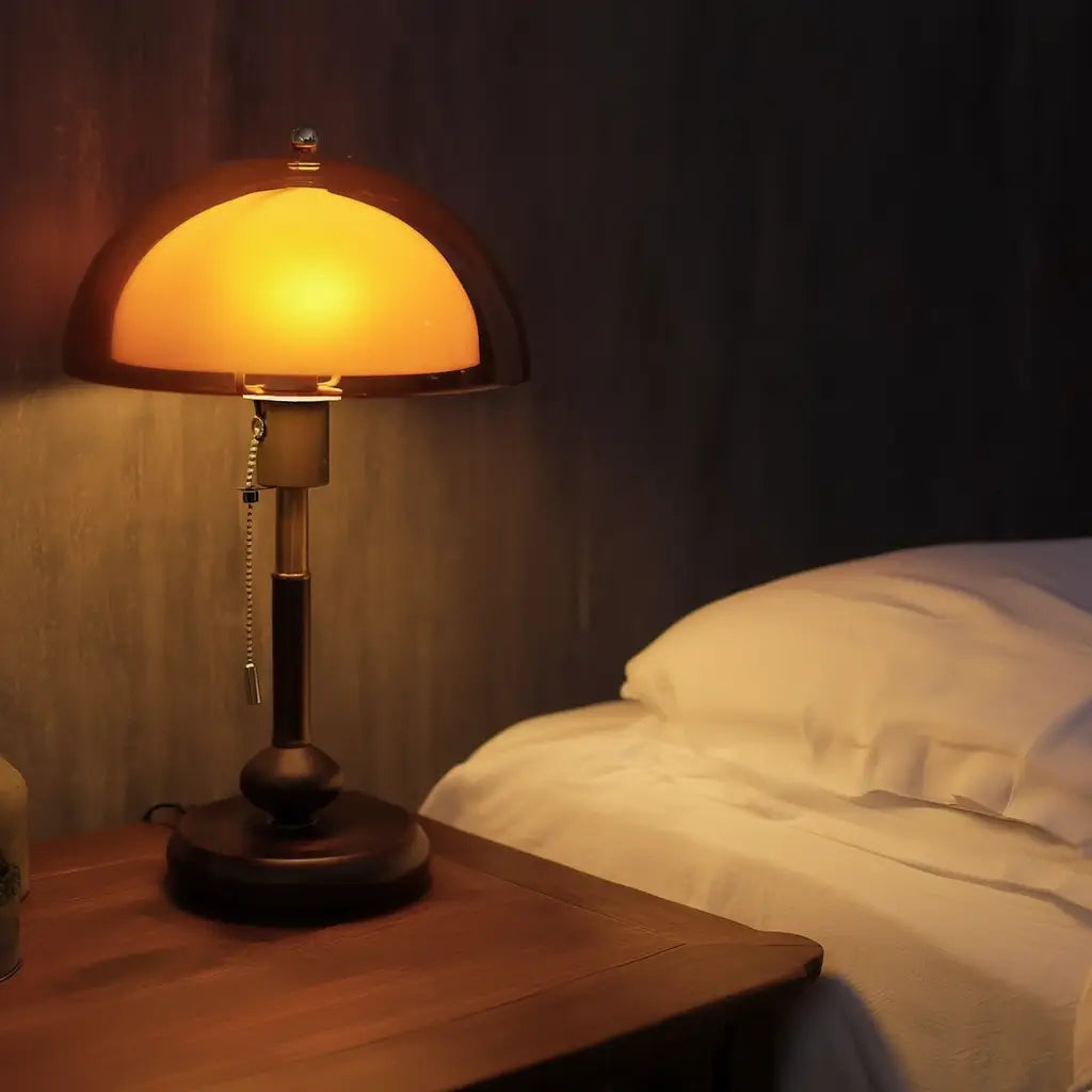 VintageLamp | Élégante Lampe de Table Rétro Chic en Acrylique et Fer Lumsky