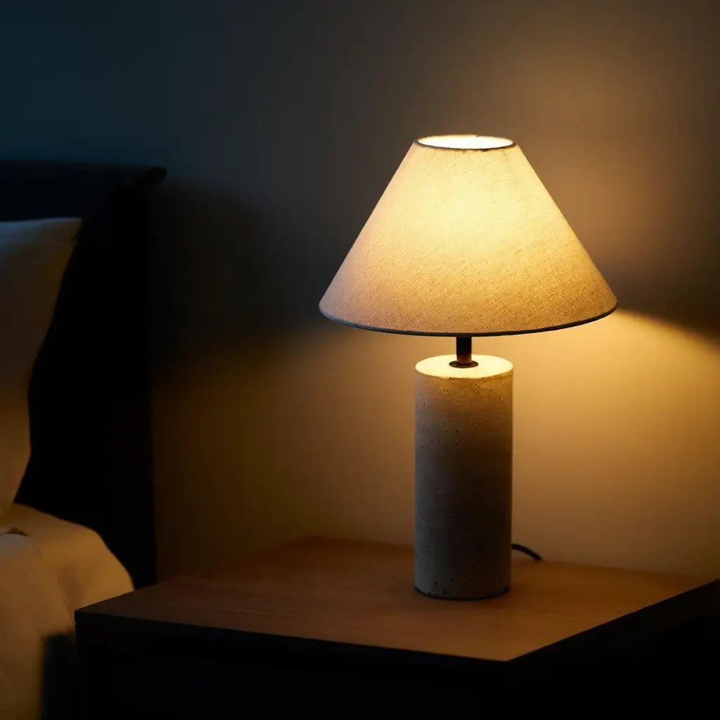 MarbleGlow | Élégante Lampe de Table  en Marbre Lumsky