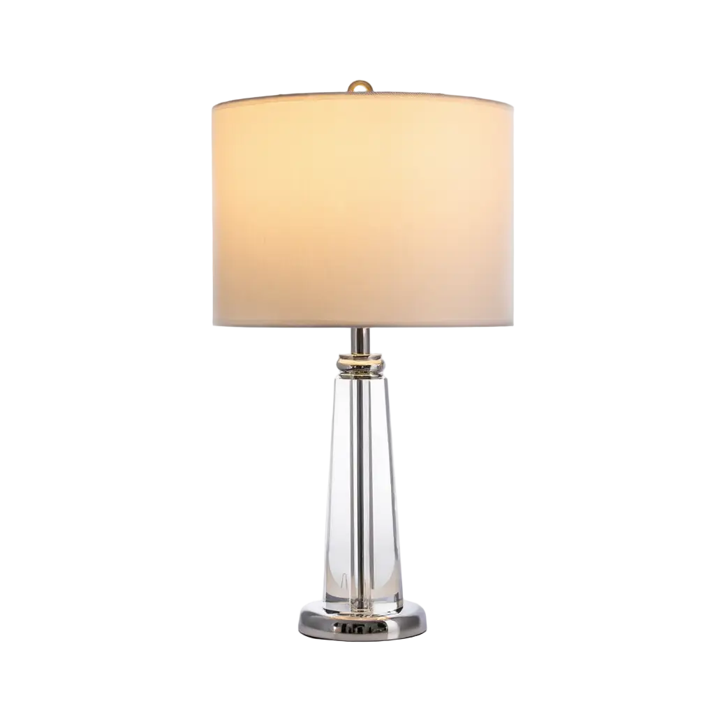 CristalLamp | Élégante Lampe de Table Moderne en Métal et Cristal Lumsky