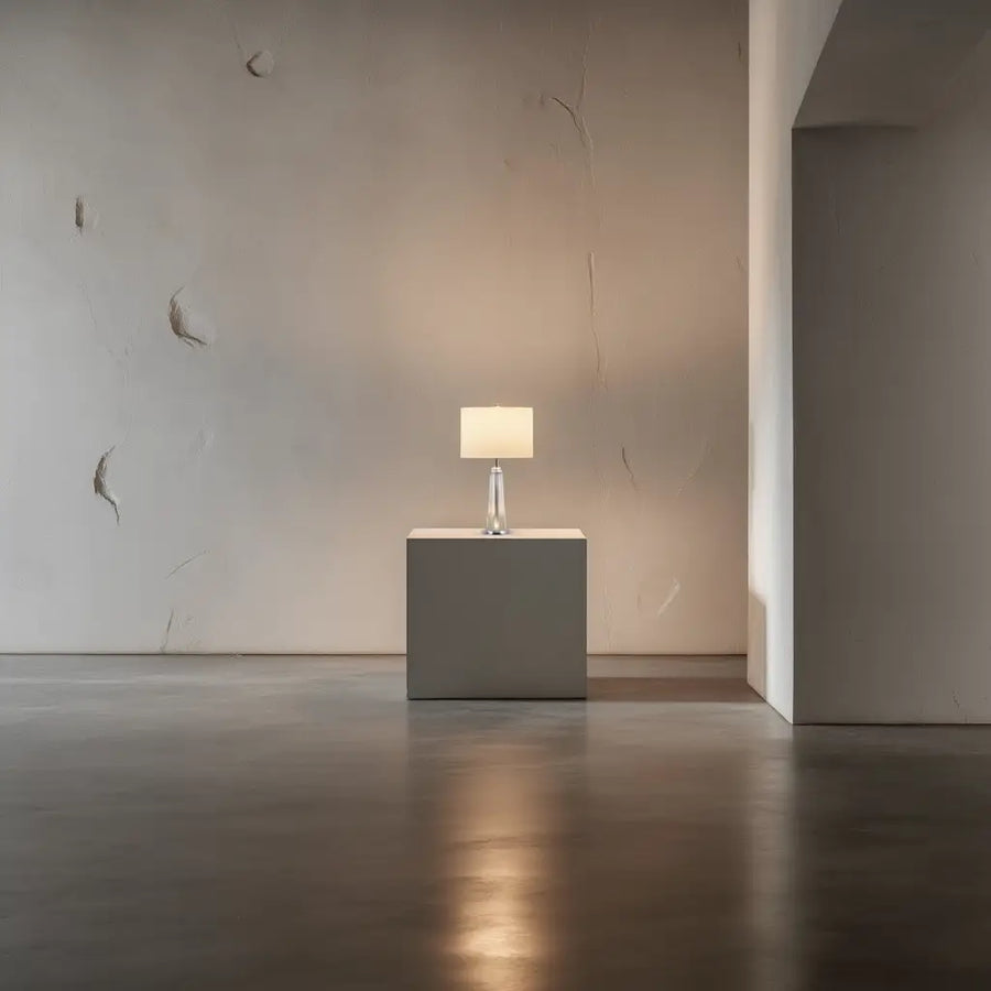 Lampe de table Diva – métal et cristal, culot E26 – Lumsky