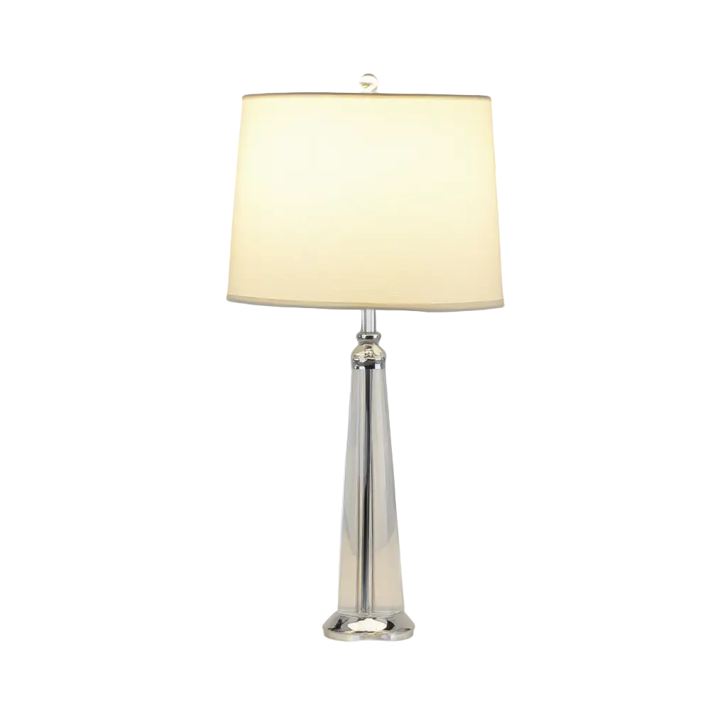 LumineuxCristal | Élégante Lampe de Table Moderne en Métal et Cristal Lumsky