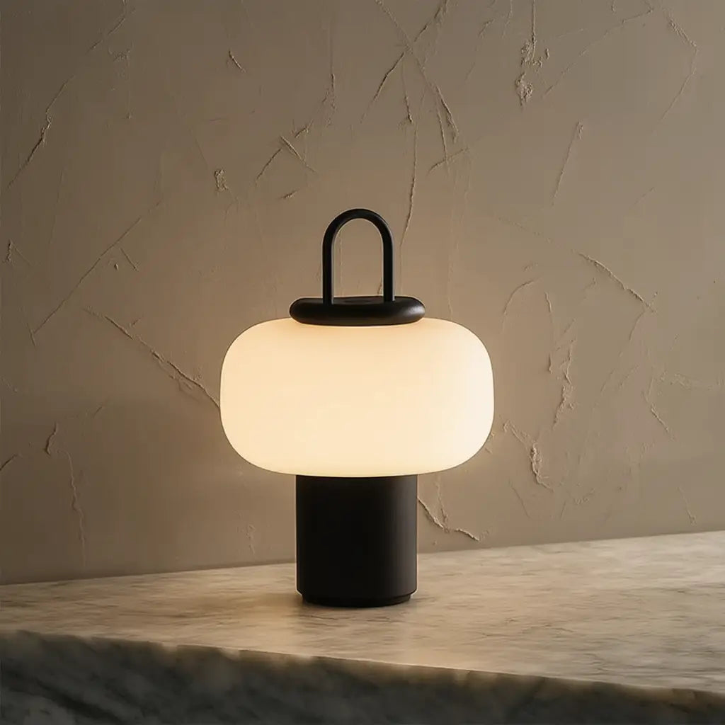 VerreNordique | Élégante Lampe de Table en Verre Design Contemporain Lumsky