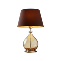 Luminara | Élégante Lampe de Table en Verre avec Abat-jour Tissu Lumsky