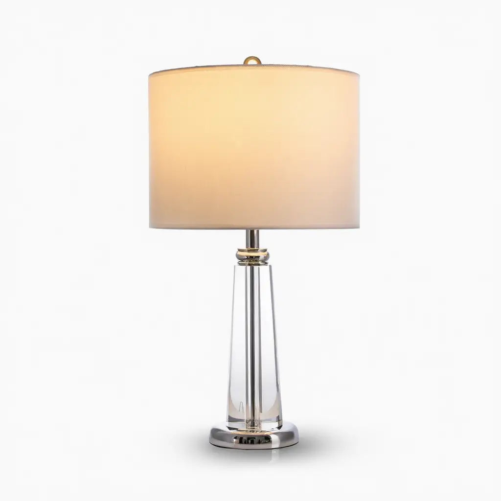 CristalLamp | Élégante Lampe de Table Moderne en Métal et Cristal Lumsky