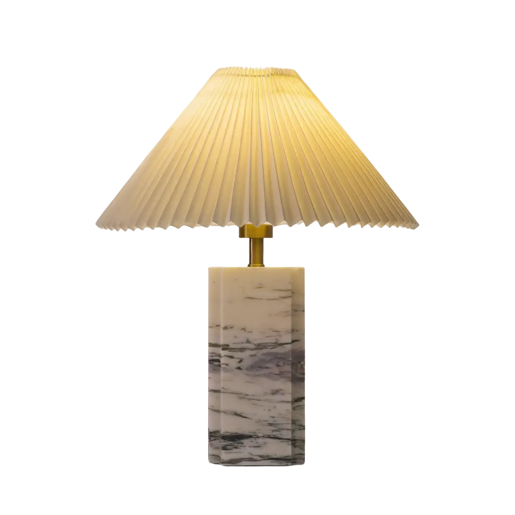 MarbleGlow | Élégante Lampe de Table en Marbre Minimaliste Lumsky