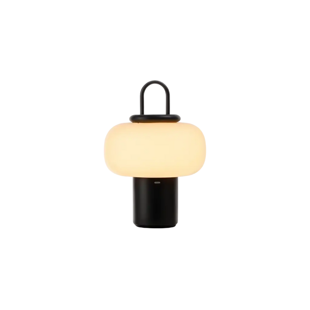 Lampe de table Finna – verre nordique, LED ambiante – Lumsky