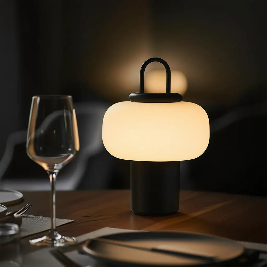 VerreNordique | Élégante Lampe de Table en Verre Design Contemporain Lumsky