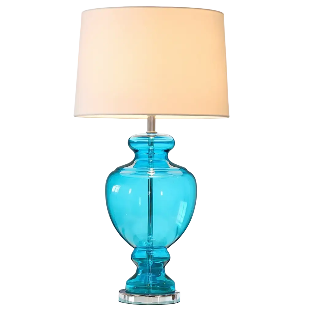 VerreLamp | Élégante Lampe de Table Moderne en Verre et Tissu Design Lumsky