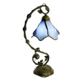 Floralis | Élégante Lampe de Table en Verre avec Motif Floral Lumsky