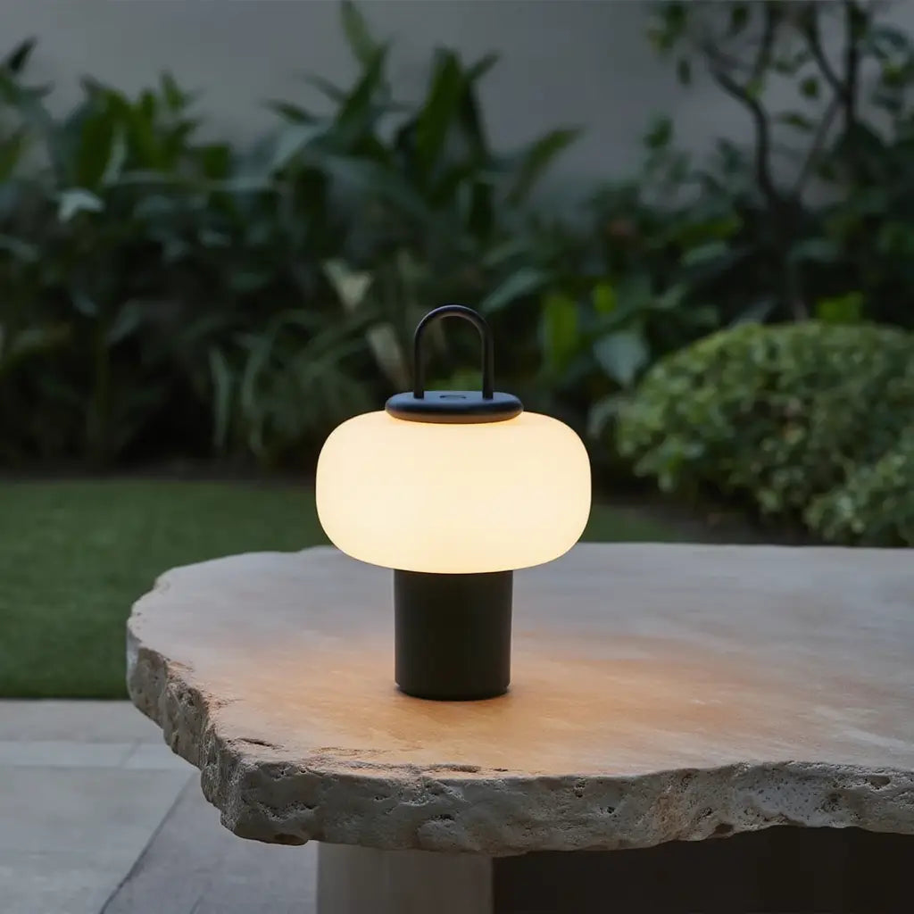 VerreNordique | Élégante Lampe de Table en Verre Design Contemporain Lumsky