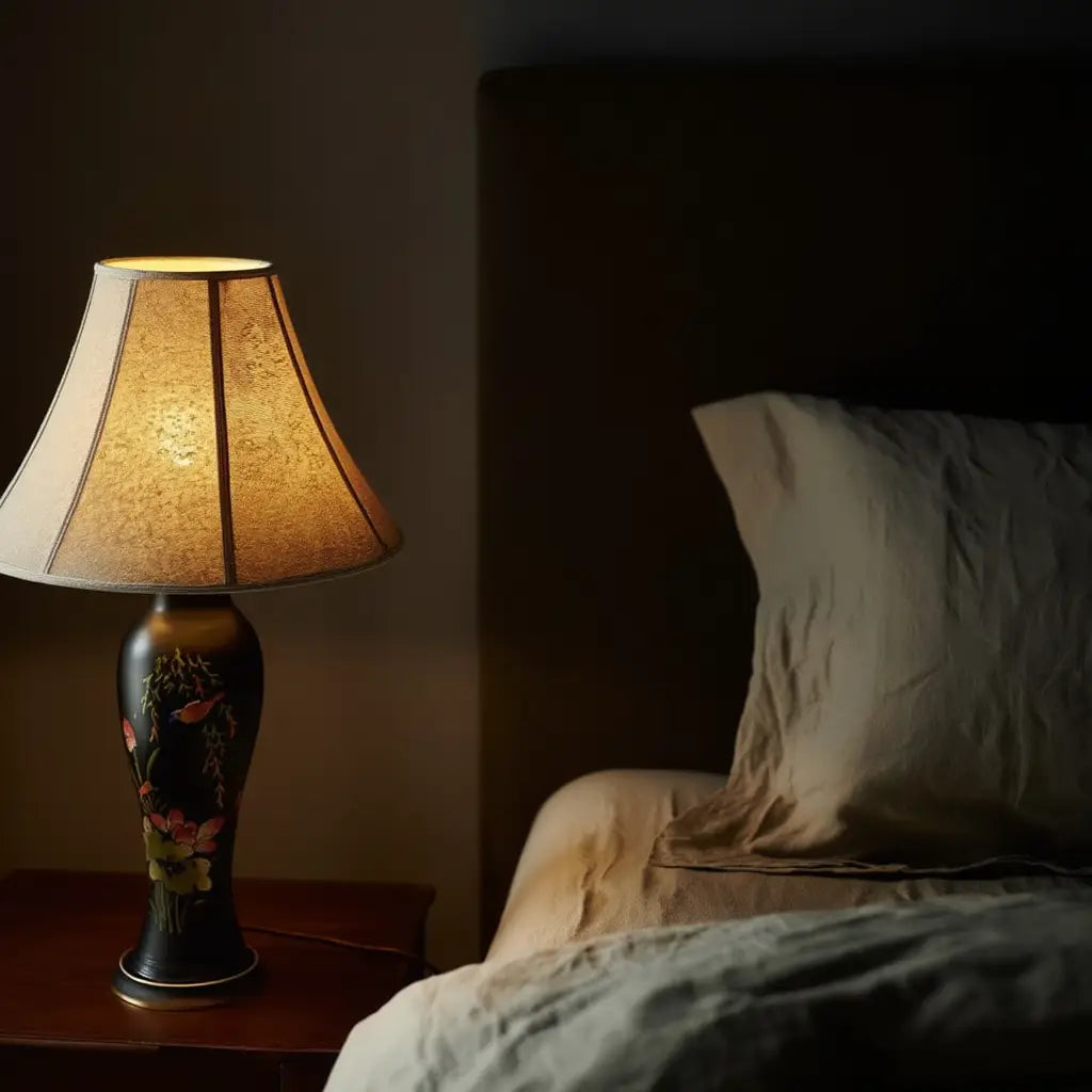 LotusGlow | Élégante Lampe de Table Sculpturale en Céramique Design Lumsky