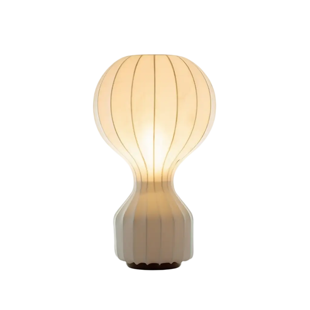 LumièreSculptée | Élégante Lampe de Table Moderne en Tissu Lumsky
