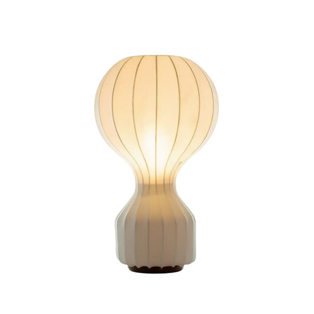 Lampe de table Duna – abat-jour tissu, intensité variable – Lumsky