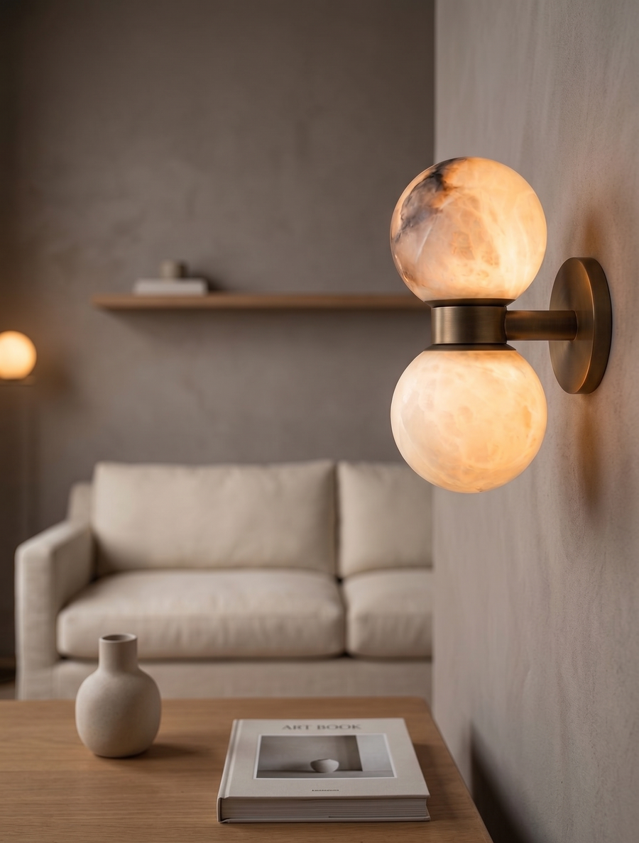 Vobof Wall Light – genuine alabaster – Lumsky