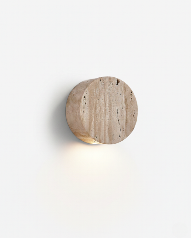 Applique murale Liroba – travertin naturel – Lumsky