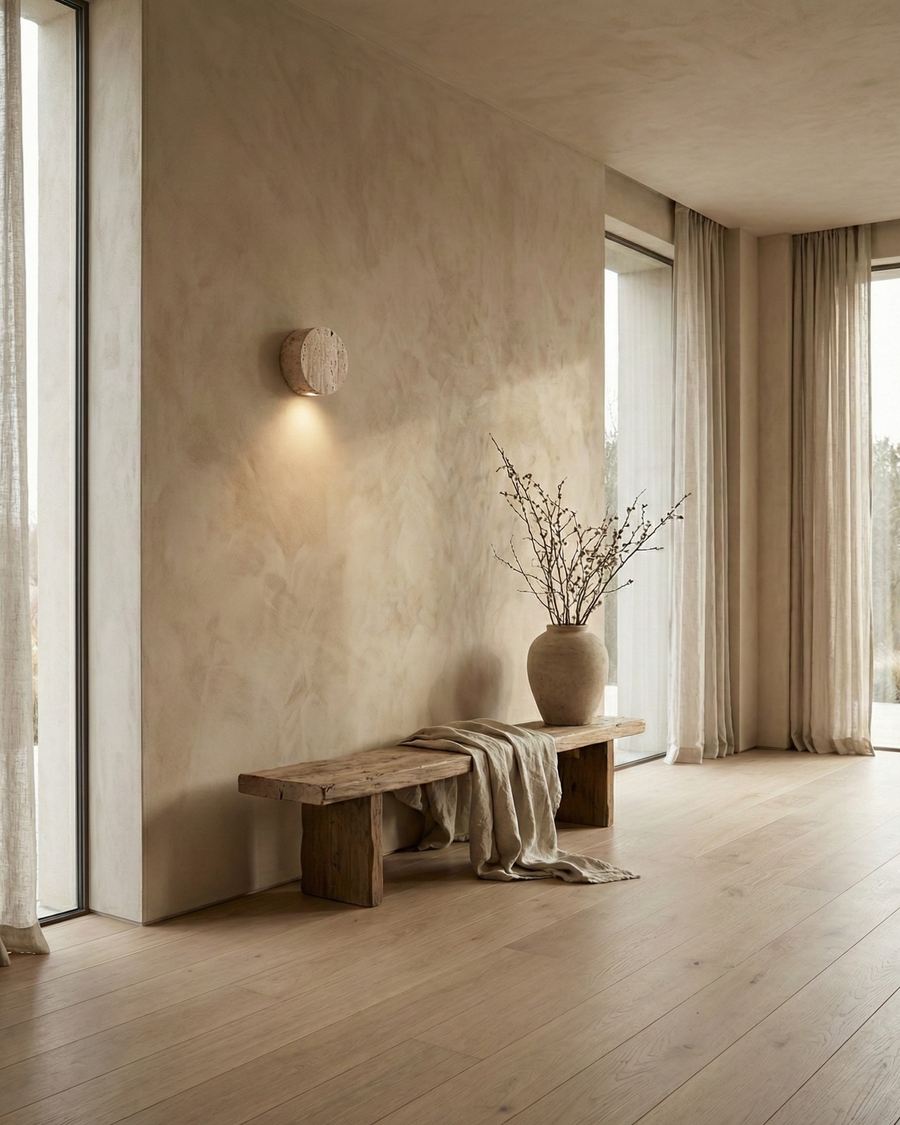 Applique murale Liroba – travertin naturel – Lumsky