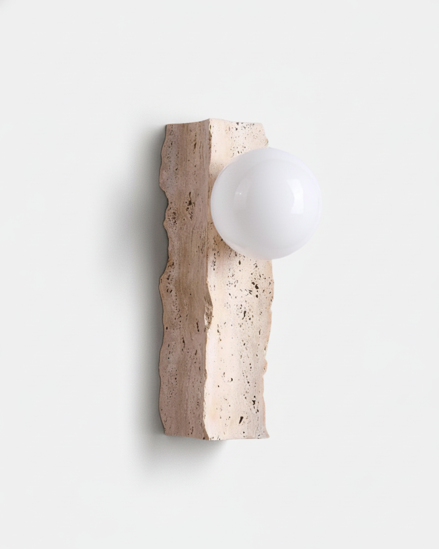 Applique murale Uborim – travertin naturel – Lumsky