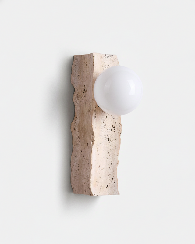 Applique murale Uborim – travertin naturel – Lumsky