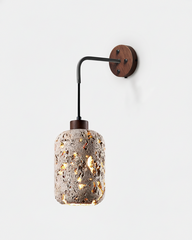 Applique murale Damol – travertin naturel – Lumsky