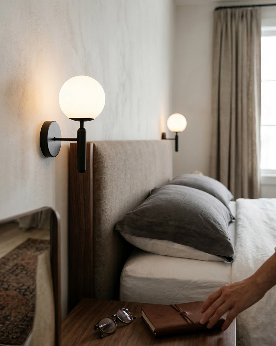 Vurec Wall Light – gold or black – Lumsky
