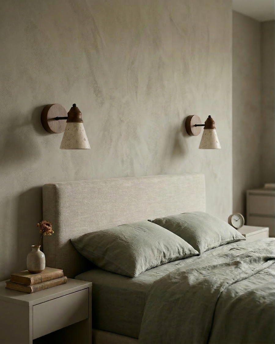 Applique murale Enisa – travertin naturel – Lumsky