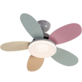 Ventilateur Plafond Design Sculptural avec Éclairage LED Doux | Ambiance Chaleureuse pour Intérieur 1