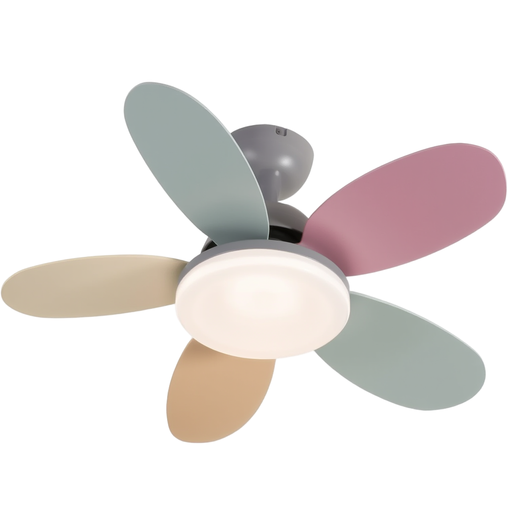 Ventilateur Plafond Design Sculptural avec Éclairage LED Doux | Ambiance Chaleureuse pour Intérieur 1