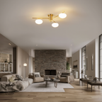 Éclairage LED | Plafonnier Sculptural avec Finition Premium pour Ambiance Chaleureuse 6