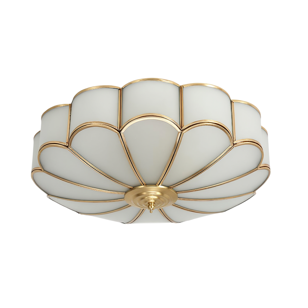 Luminaire Sculptural | Plafonnier en Verre avec Éclairage Ambiant Chaleureux 1