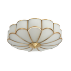 Luminaire Sculptural | Plafonnier en Verre avec Éclairage Ambiant Chaleureux 1