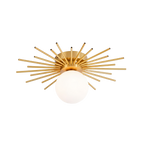 Plafonnier LED Minimaliste avec Finition en Laiton | Éclairage Doux pour Ambiance Chaleureuse 1