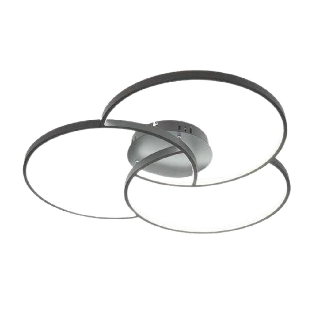 Celio Plafonnier Led Minimaliste Métal Trois Cercles