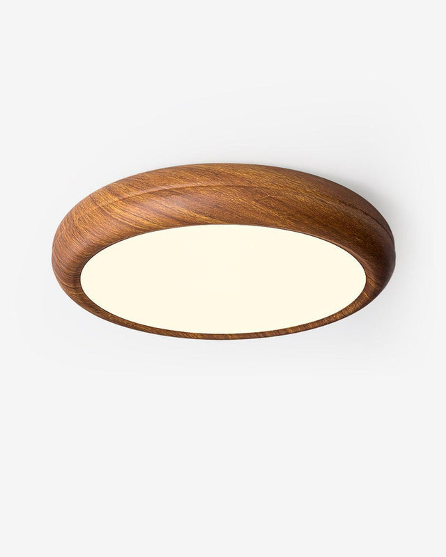 Plafonnier Elopi – métal finition grain de noyer – Lumsky