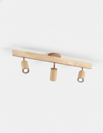 3 spotlights / Light Wood